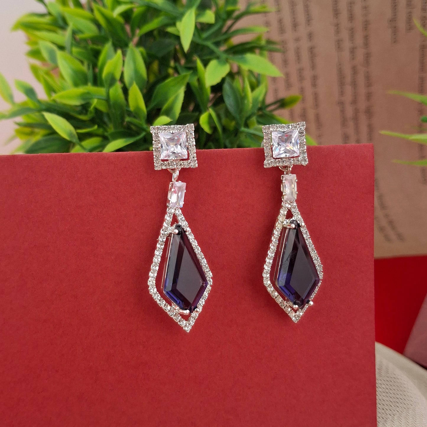 Luxe Geometric Drop Earrings - Kaanke