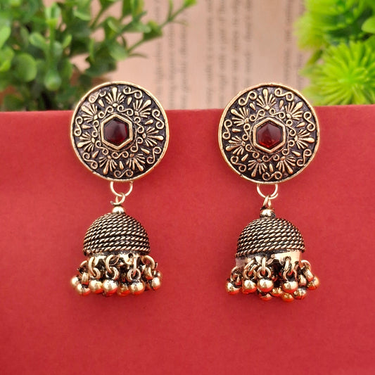 Midnight Majesty Jhumkas - Kaanke