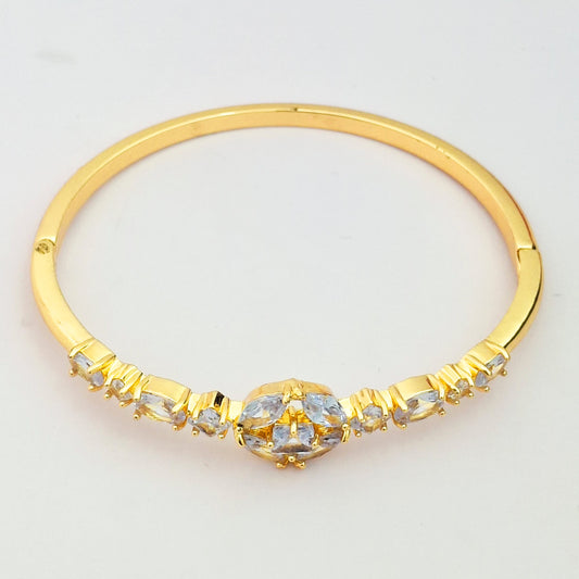 Radiant Gold Crystal Kada - Kaanke