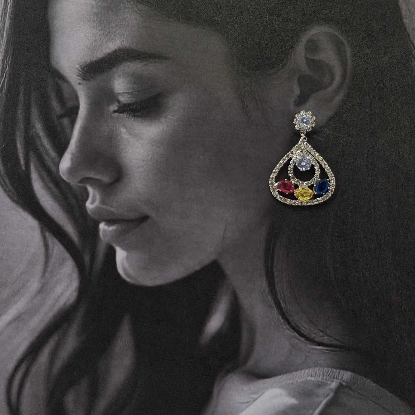Radiant Teardrop Earrings - Kaanke