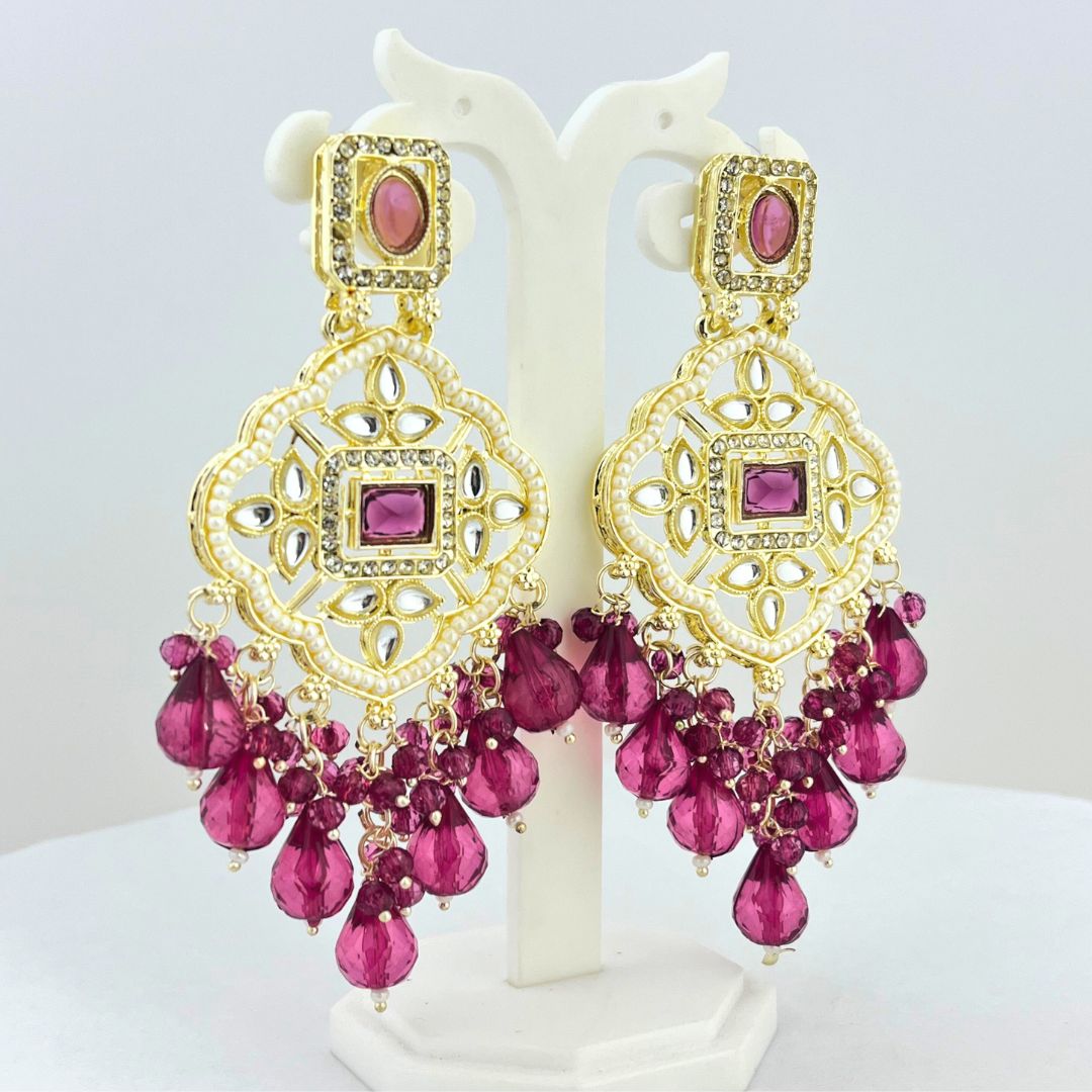 (Pack of 11) Colorful Chandbali Earrings – Traditional Designer Piece