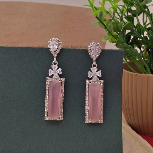 Luxe Rectangular Drop Earrings