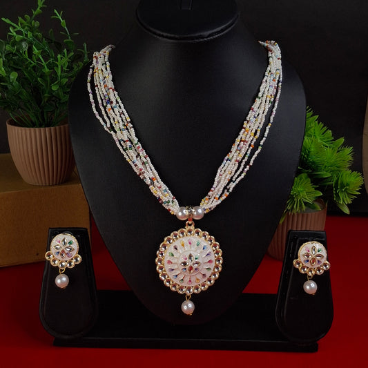 Multicolor Beads Necklace Set