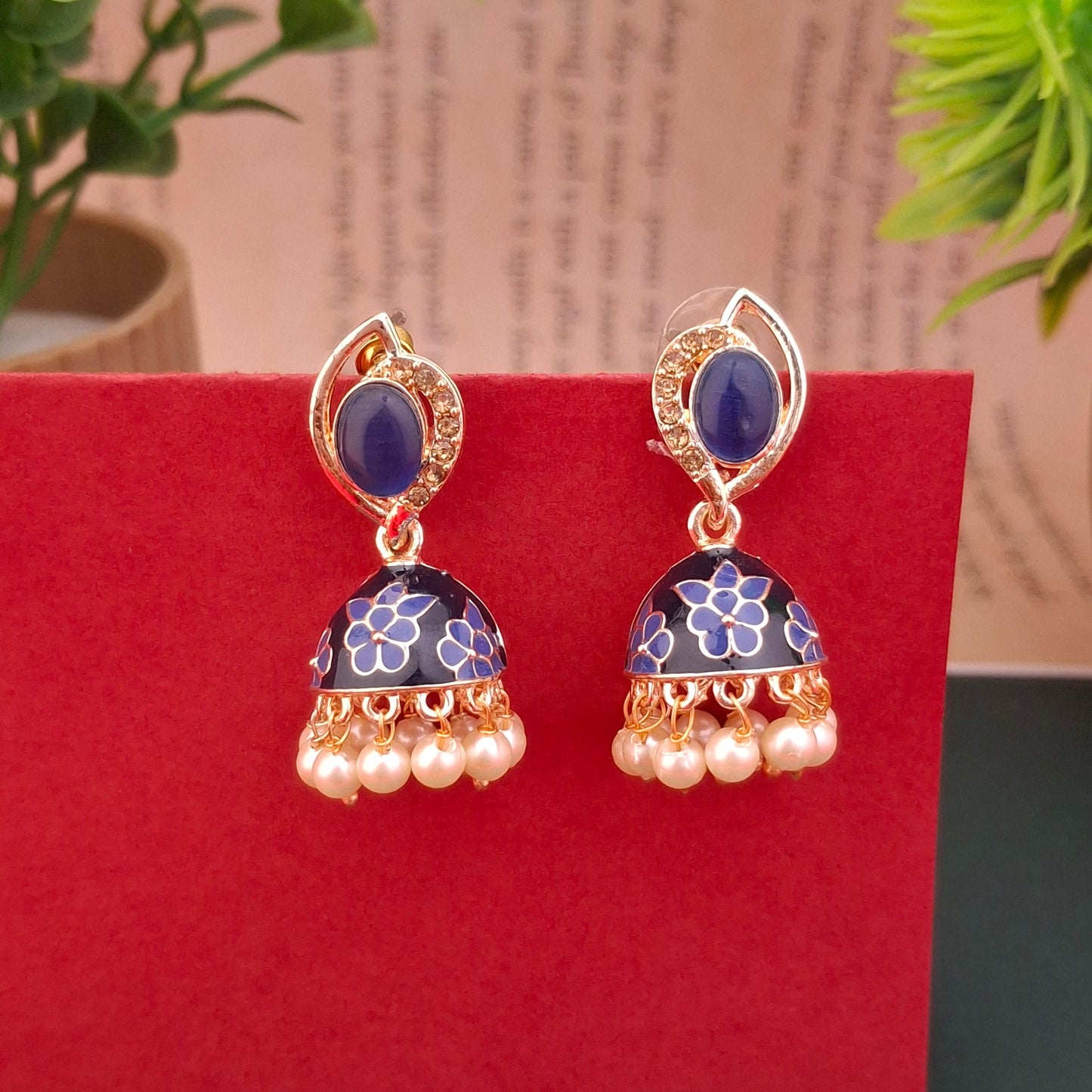 Floral Charm Jhumkas