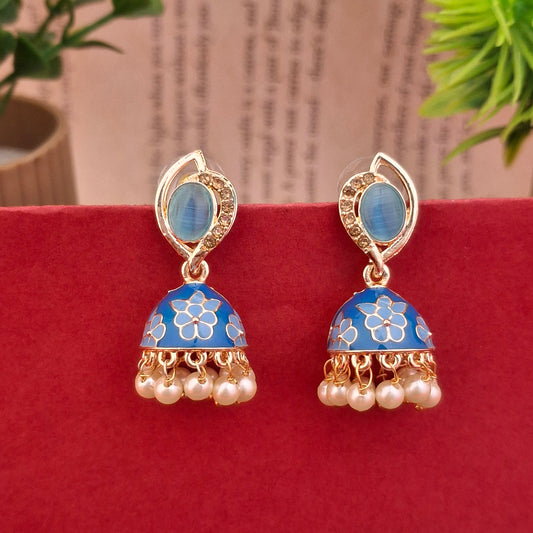 Floral Charm Jhumkas