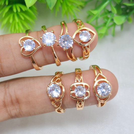 (Pack of 6) Cute Promise Rings (Free Size)