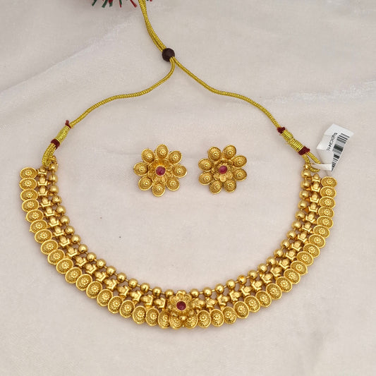 Gold Short Necklace