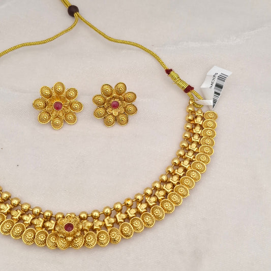 Gold Short Necklace