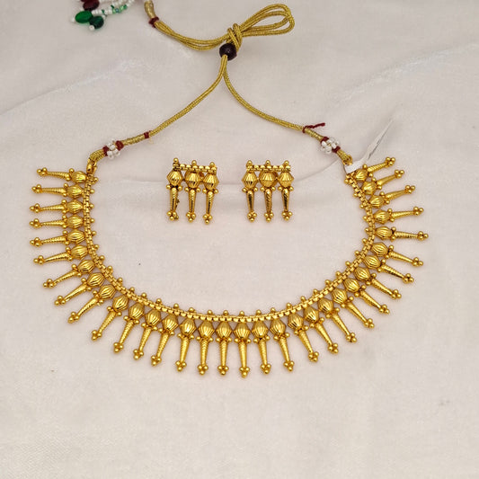Gold Short Necklace