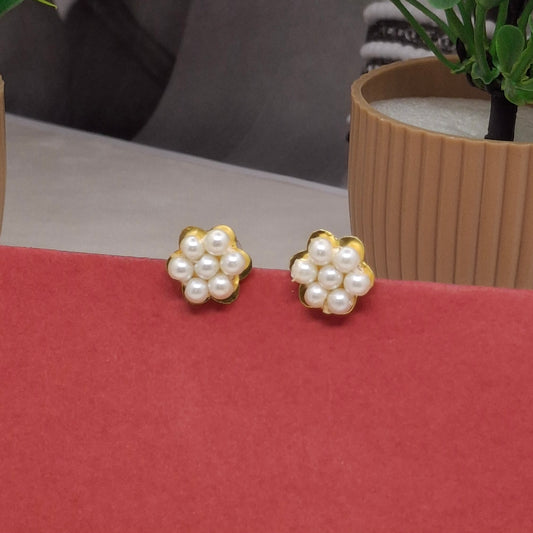 Traditional Moti Gold Studs
