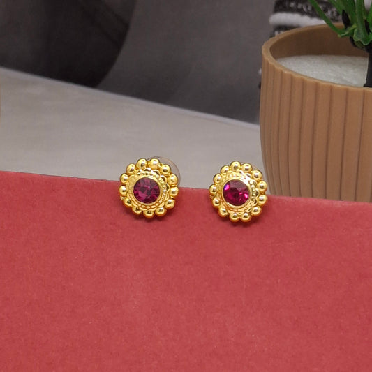 Traditional Moti Gold Studs