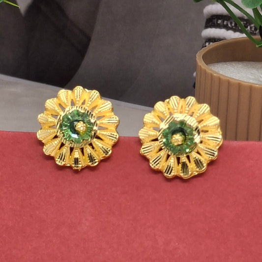 Traditional Moti Gold Studs