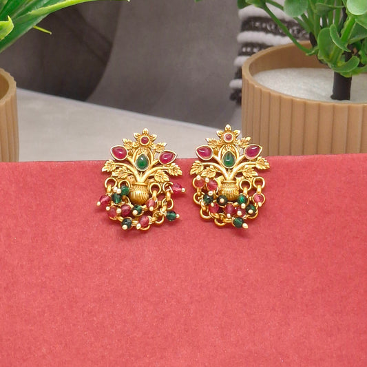 Temple/ Matte Finish Festive Studs