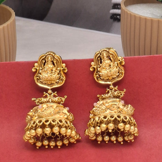 Traditional Matte Finish Festive Jhumka