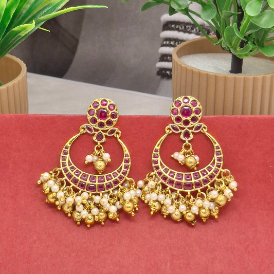 Kundan Gold Finish Hangings