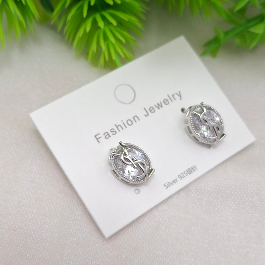 YSL Studs (Premium Silver Finish)