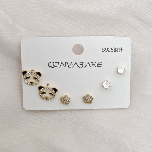Fancy ADs & Czs Studs Set