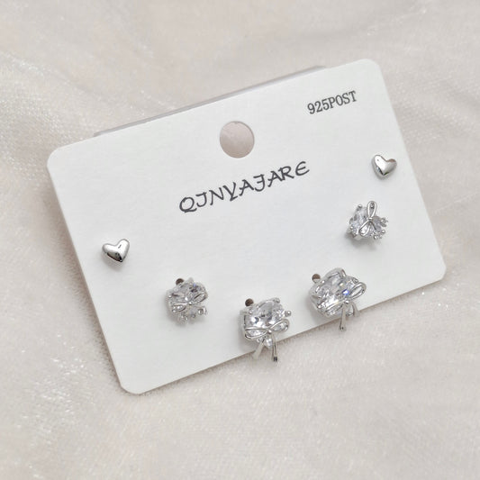 Cute Bow Studs Set