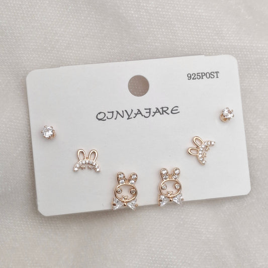 Fancy ADs & Czs Studs Set
