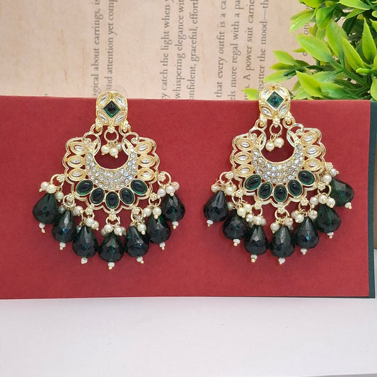 (Pack of 8) Kundan Chandbali Earrings