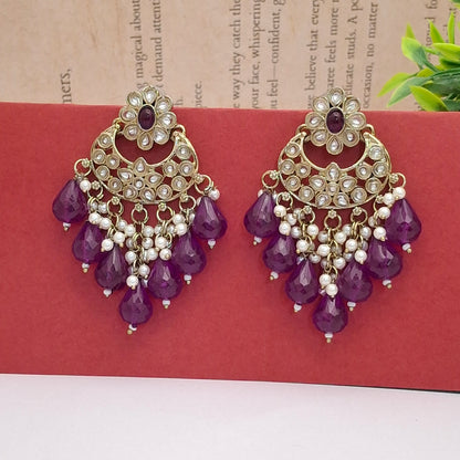 (Pack of 11) Kundan Chandbali Earrings