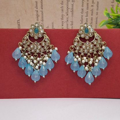 (Pack of 11) Kundan Chandbali Earrings