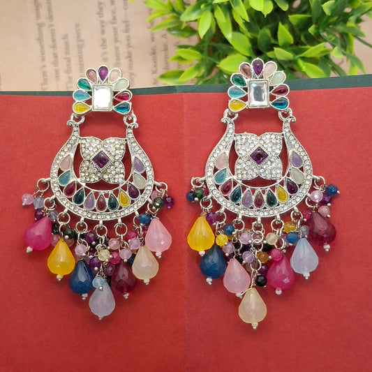 (Pack of 11) Kundan Chandbali Earrings