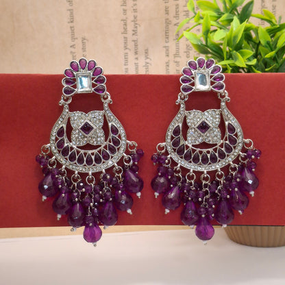 (Pack of 11) Kundan Chandbali Earrings