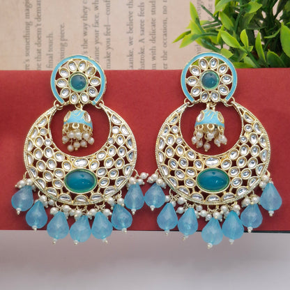 (Pack of 11) Kundan Chandbali Earrings