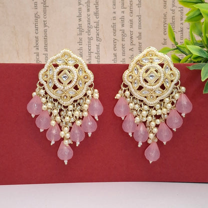 (Pack of 12) Kundan Chandbali Earrings