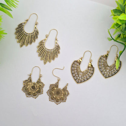 Copper Earrings Set
