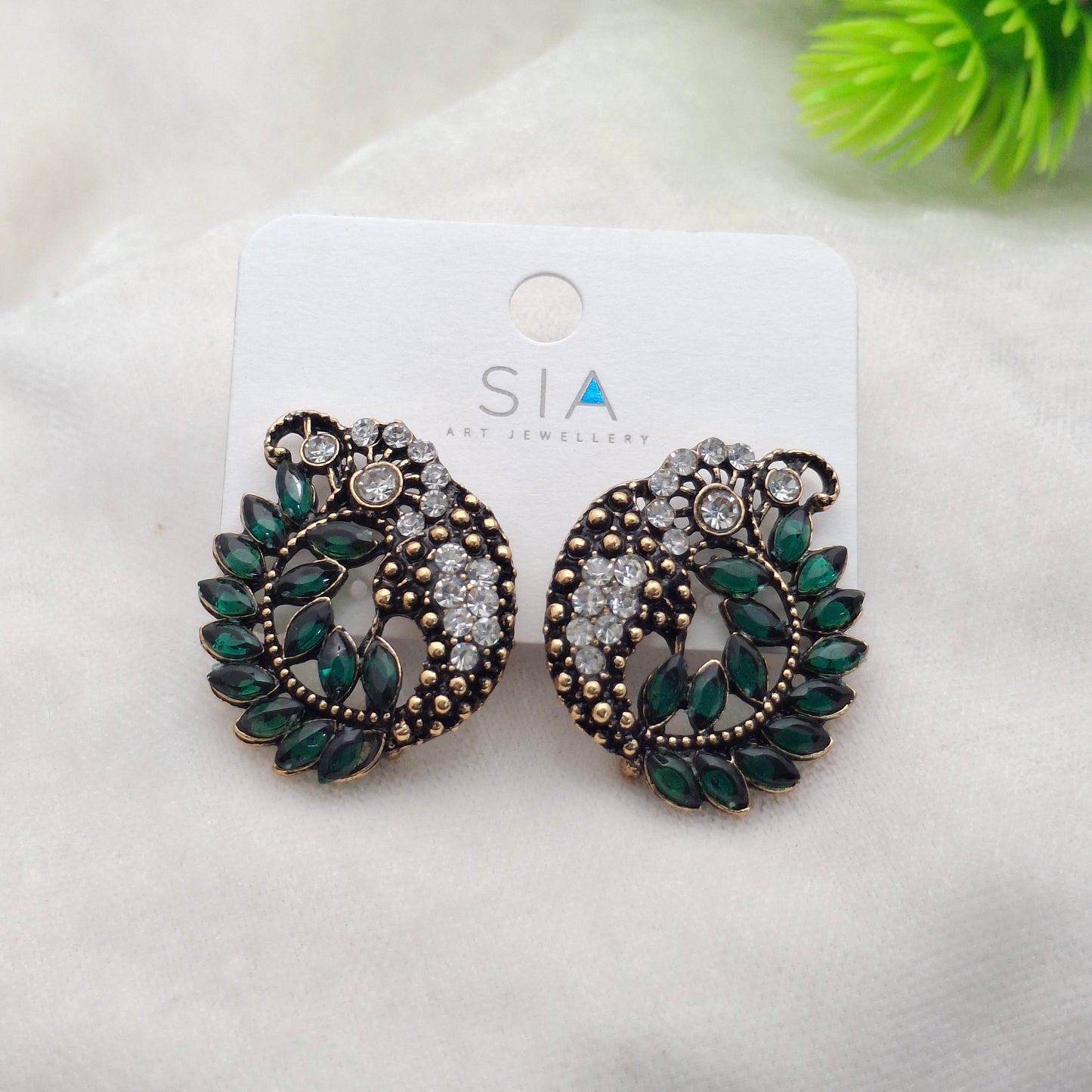 (Pack of 5) Fancy Oxidized Studs
