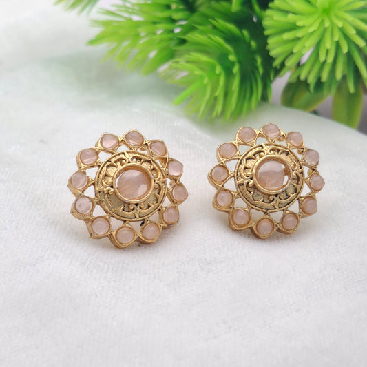 (Pack of 6) Floral Matte Studs