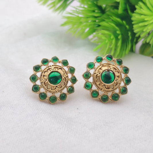 (Pack of 6) Floral Matte Studs