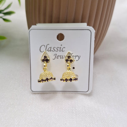 (Pack of 6) Short press Jhumkis