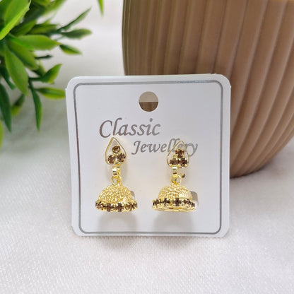 (Pack of 6) Short press Jhumkis