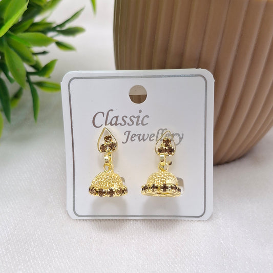(Pack of 6) Short press Jhumkis