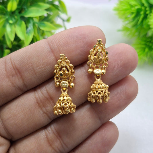 (Pack of 5) Traditional Gold Jhumkas