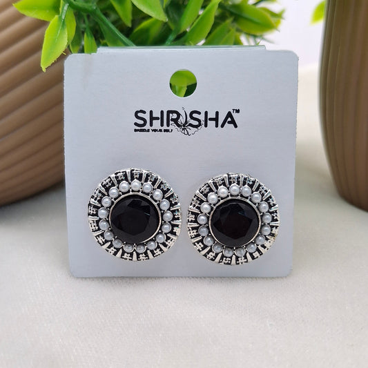 (Pack of 6) Round Silver Studs