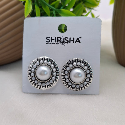 (Pack of 6) Round Silver Studs