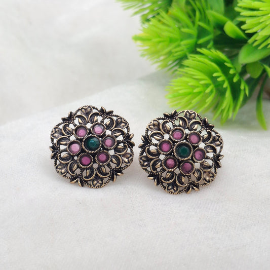 (Pack of 6) Big Round Copper Studs