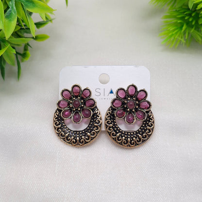 (Pack of 6) Oxidized Studs
