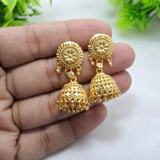 (Pack of 6) Traditional Gold Jhumkas