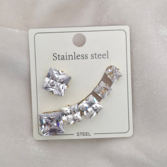 (Pack of 3 ) Square Studs