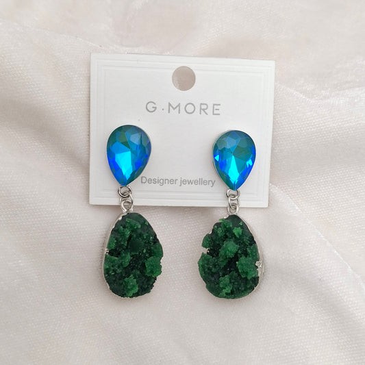 (Pack of 3) Designer Crystal Drop Earrings