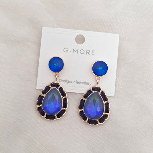 (Pack of 4) Crystal Drop Earrings