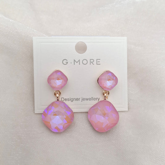 (Pack of 5) Crystal Drop Earrings