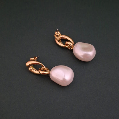 Baroque Pearl Drop Earrings - Kaanke