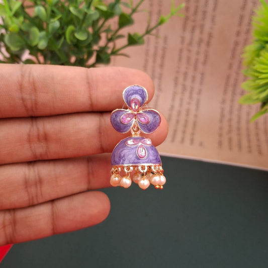 Blossom Elegance Jhumkas - Kaanke