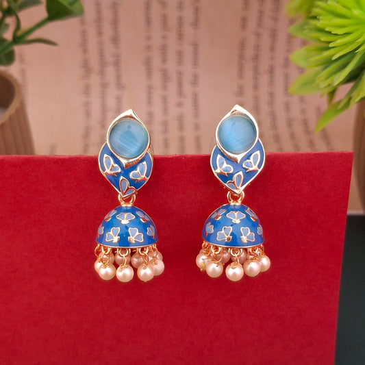 Butterfly Charm Jhumkas - Kaanke